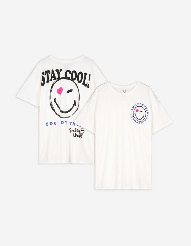 T-shirt - SmileyWorld® - bianco