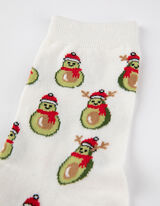 Čarape - Božić - bela