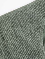 dół od bikini - prążkowana faktura - ciemny zielony