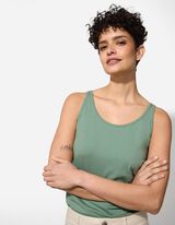 Ujjatlan felső - Sztreccs - t&uuml;rkiz