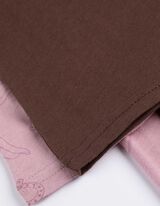 Pyjama Set aus Shirt und Hose - bronzefarben