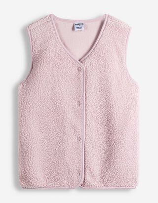 Weste - Teddyfell - lila