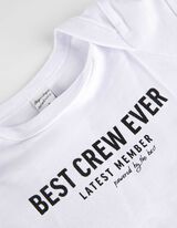 Bodi kratkih rukava - Print sa porukom - bela