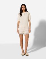 Shorts - Regular Fit - Wei&szlig;