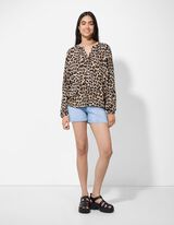 Blúz - Virágmintás - feher