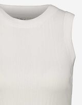 Majica na bretele - Rastegljivo - bela