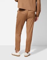 Pantaloni - Imitazione di camoscio - marrone