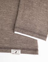 Longsleeve - Dubbellaagse look - donkerbruin
