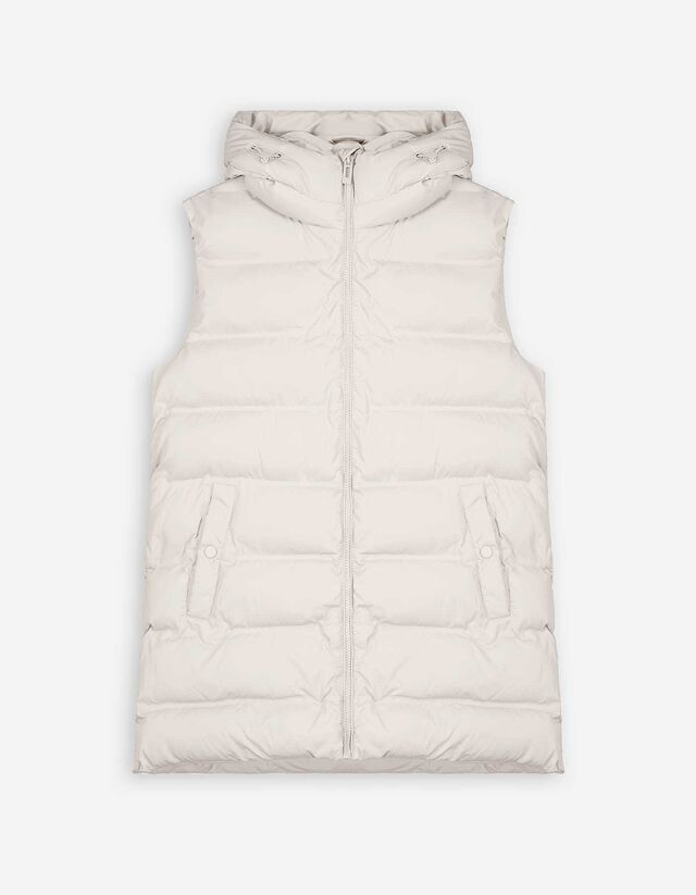 Vestă matlasată - Oversized Fit - Bej