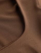 Langarmshirt - Slim Fit - braun