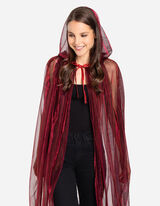 Umhang - einfarbig - dunkelrot