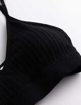 Brassi&egrave;re - principalement sans coutures - noir