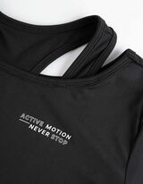 Hossz&uacute; ujj&uacute; felső - Puha tapint&aacute;s&uacute; - fekete