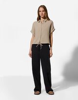 Chemise - Mousseline - Brun