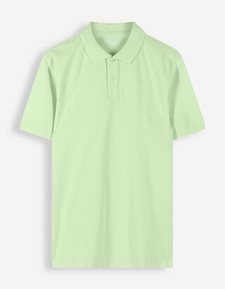 Poloshirt - Effen - lichtgroen