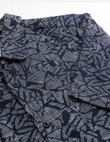 Hemd - Allover-Print - dunkelblau