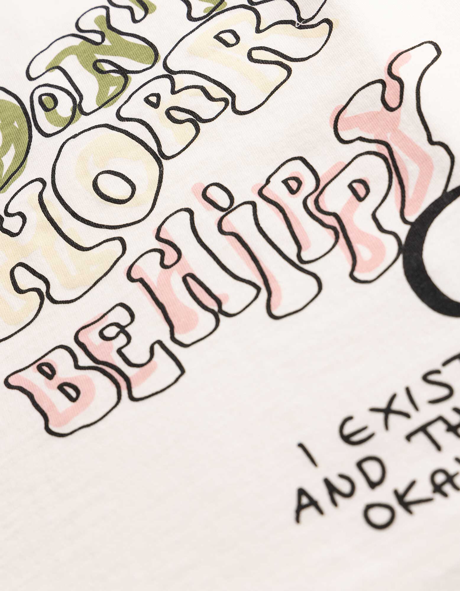 T-Shirt - Print - Wei&szlig;