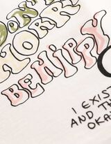 T-Shirt - Print - Wei&szlig;