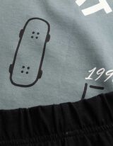 Pyjama Set aus Shirt und Shorts - 2er-Pack - bronzefarben