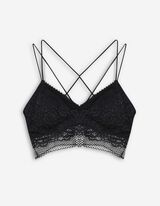 &Scaron;portni modrček - Podložen Nedrček - crna