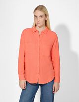 Blouse - Unicolore - Rouge clair