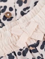 Set aus Top und Hose - Animal-Muster - beige