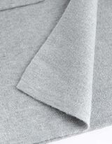 Hosszított kardigán - Visszahajtott ujj - szürke