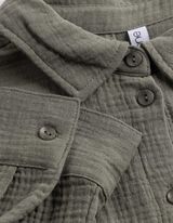 Bluse - einfarbig - gr&uuml;n