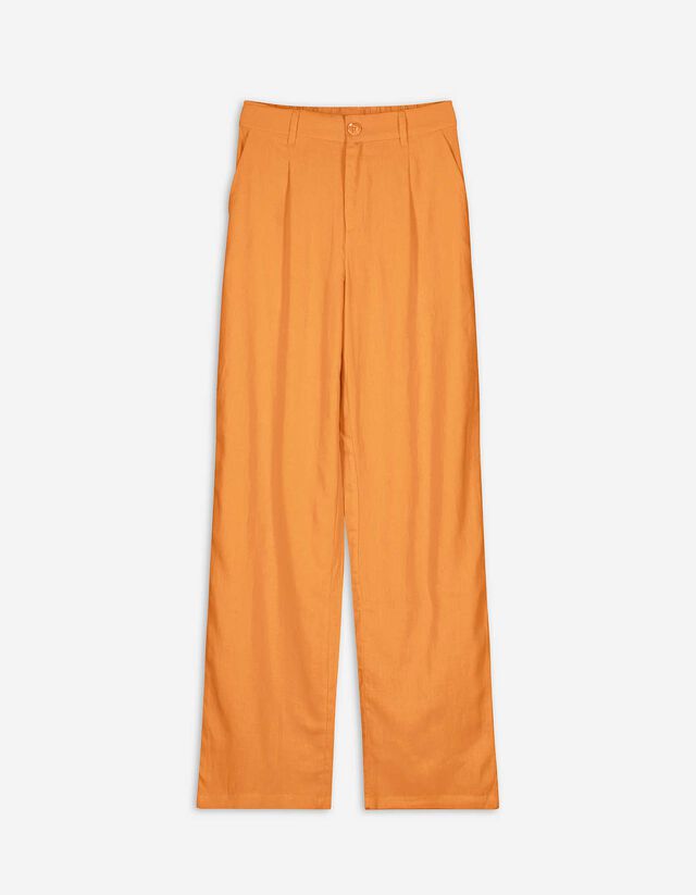 Culotte - Linnenmix - oranje