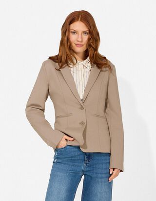 Blazer - Geweven stof - bruin