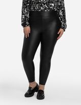 Legging - Imitatieleer - zwart