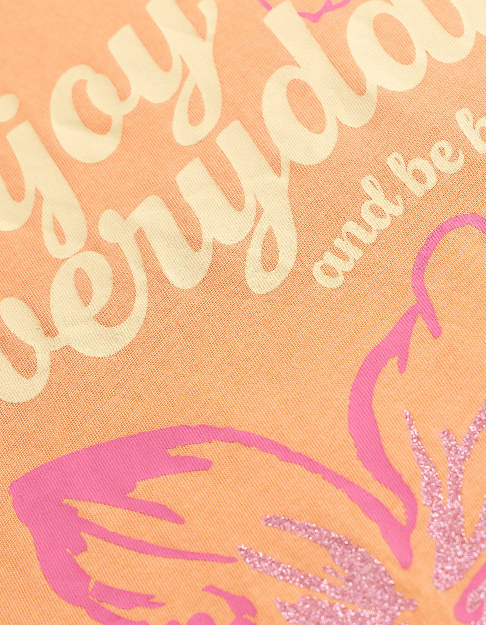 Tričko - Předn&iacute; tisk - Oranžov&aacute;