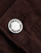 Hlače - Enobarvno - temno rjava