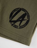 Bermuda hlače  - &Scaron;porten sweat material - temno zelena