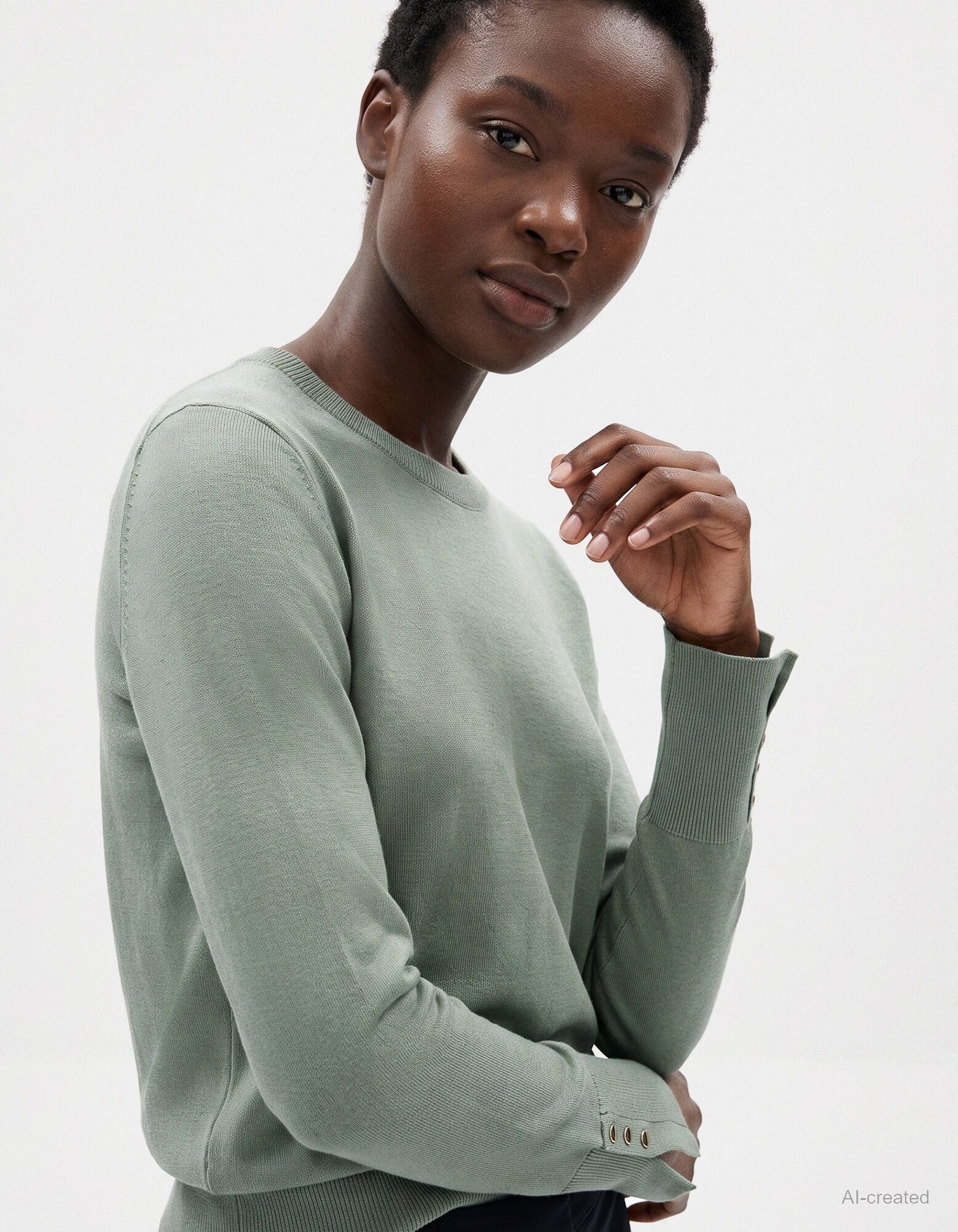 Strickpullover - Khaki