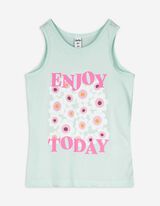 top - Frontprint - turkusowy