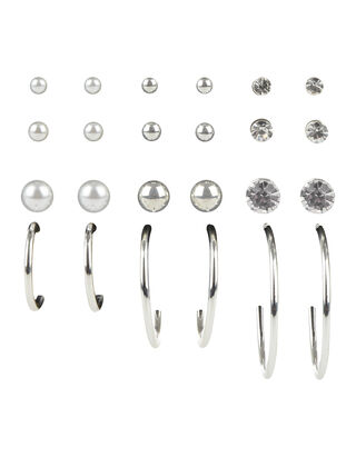 Damen Ohrstecker im 12er-Pack