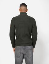 Dukserica sa kapuljačom - Ruska kragna - tamno-zelena