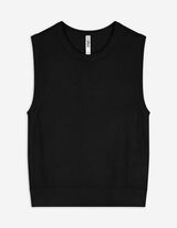 Stricktop - Viskose-Mix - schwarz