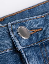 Kratke traperice - High Waist - plava