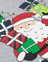 Marškinėliai ilgomis rankovėmis - Kalėdos - pilkas