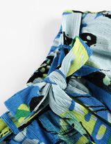 Kratke hlače - Pas za zavezovanje - modra