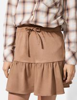 Gonna - Imitazione di camoscio - marrone