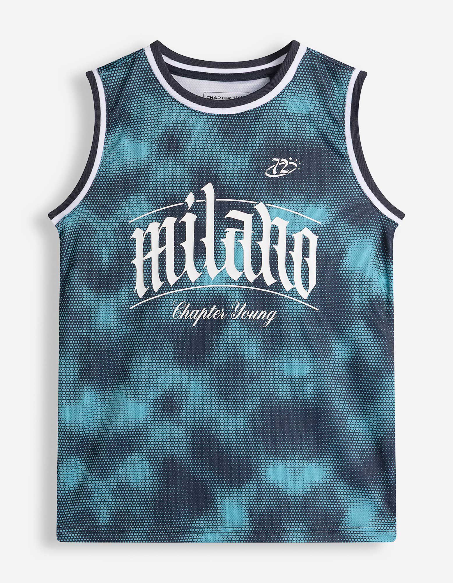 Souprava trička a kalhot - S&iacute;ťovina - tmave modra