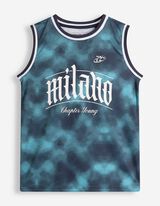 Souprava trička a kalhot - S&iacute;ťovina - tmave modra