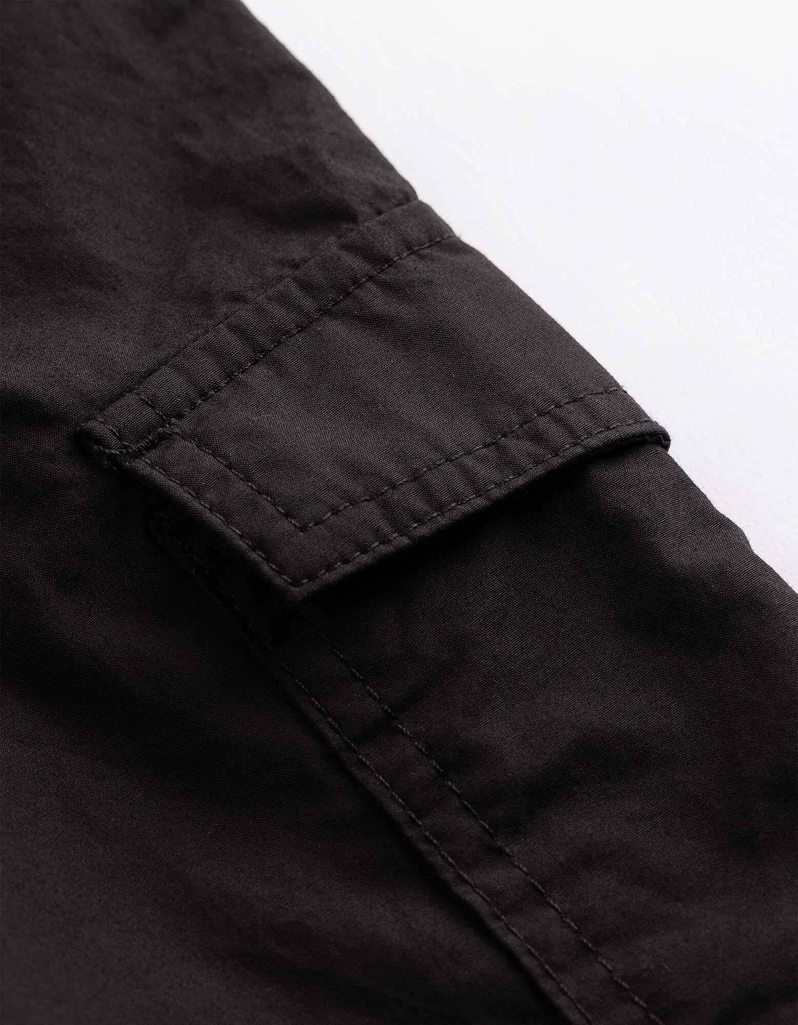 Cargohose - Aufgesetze Taschen - Dunkelgrau