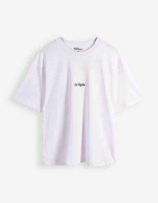 T-Shirt - Loose Fit - Wei&szlig;