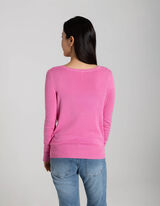 Pulover - Viskozna me&scaron;anica - pink