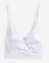 Bustier - Satin - Wei&szlig;