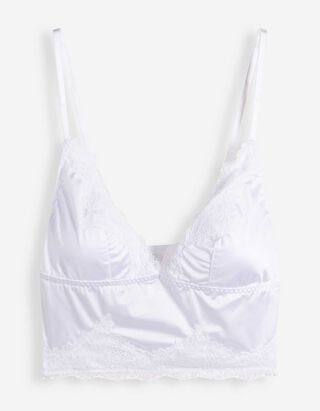 Bustier - Satin - Wei&szlig;